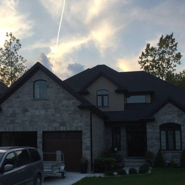 Stone and brick exterior