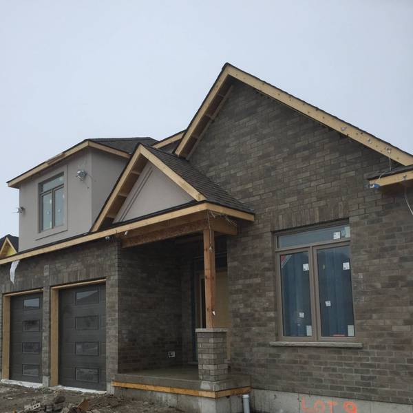 New construction with brick