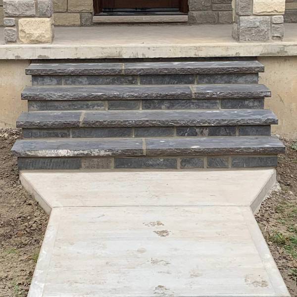 New stone steps